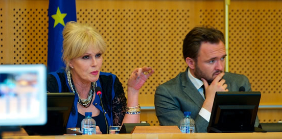 Joanna Lumley a Brussels