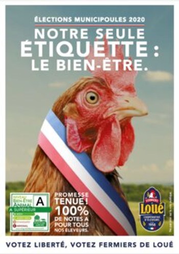 La campagna di manifesti di Les Fermiers de Loué
